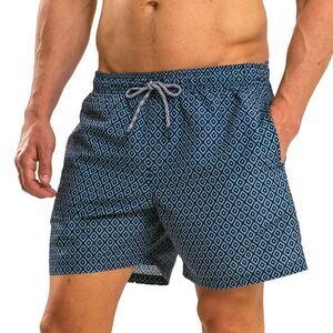 RIPT Essentials Mens Diamond Swim Shorts / Pale Blue